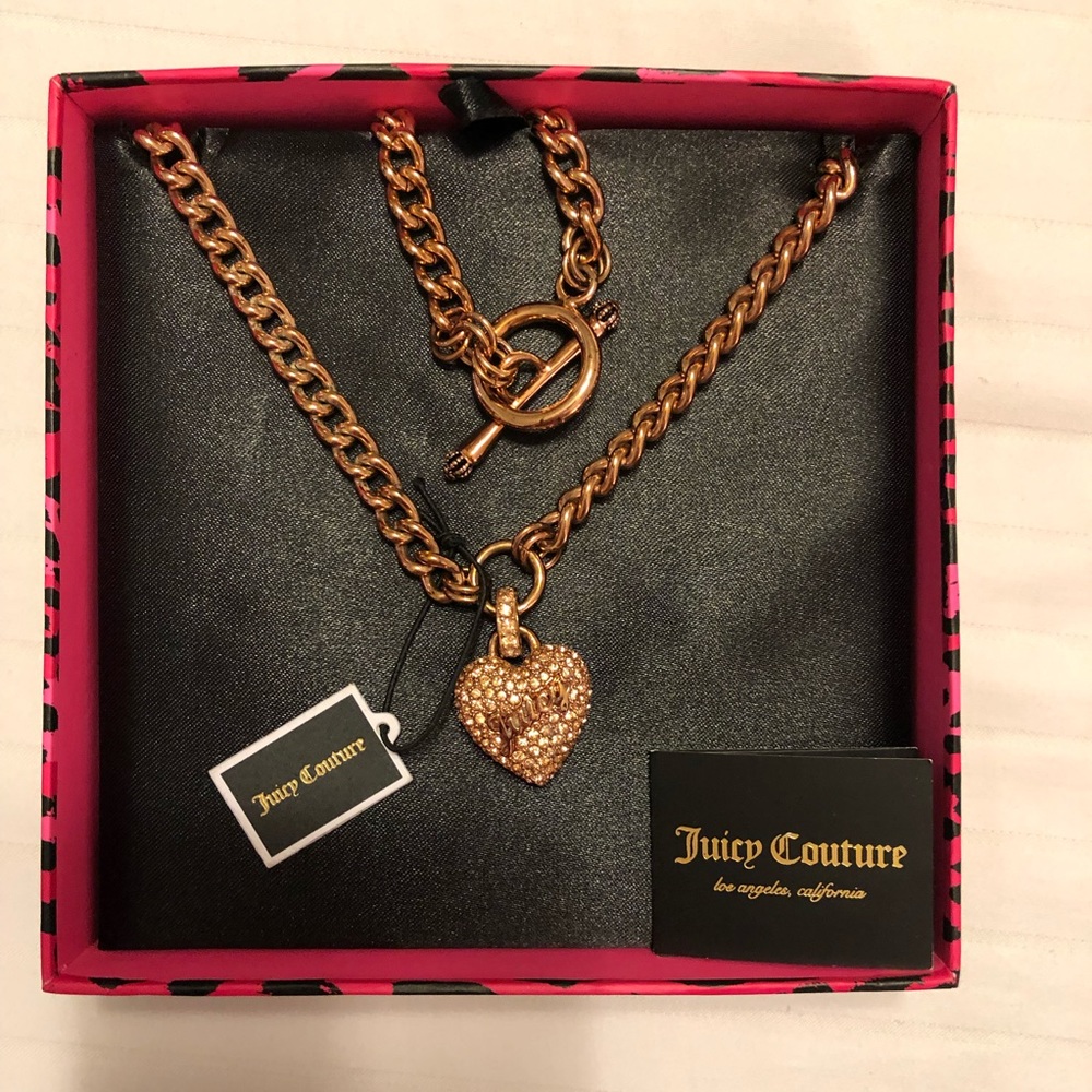 Juicy Couture Heart Chain Necklace